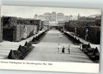 1030 Wien 3. Bezirk, Landstraße 1904 Foto AK Schloss Belvedere Garten