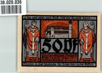 07422 O6821 Paulinzella Notgeldschein 50 Pfennig