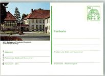 37186 W3413 Moringen Ganzsache Amtshaus Rathaus