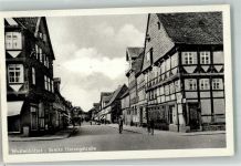 38300 W3340 Wolfenbüttel , Niedersachs Foto AK Breite Herzogstrasse Fachwerk