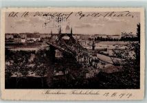 W6800 Mannheim Friedrichsbrücke Straßenbahn 1914