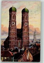 W8000 München Frauenkirche Künstler Karte Nr. 2159 D Wiro 1915 Künstlerkarte