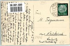 24848 W2382 Kropp b Schleswig 1935 Gebrauchsspuren Kirche Foto AK