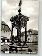 31832 W3257 Springe , Deister Foto AK Brunnen am Markt