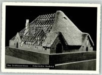 25813 W2250 Husum , Nordsee - Modell eines Großbauernhofes Eiderstedter Haubarg im Nordfriesischen Museum