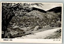 77830 W7582 Bühlertal Foto AK Panorama des Ortes mit St. Michael Kirche Fotograf Roth Notopfermarke