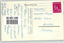 Savonlinna 1952 Foto AK Burg Fliegeraufnahme