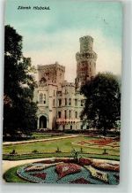 Hluboka Frauenberg 1913 Foto AK Schloss