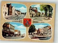 25746 W2240 Heide , Holst Foto AK Innenstadtstraßen Marktplatz Verlag Lagerbauer & Co.