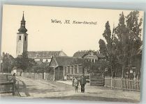 1110 Wien 11. Bezirk, Simmering Foto AK Kirche Kaiser-Eberdorf