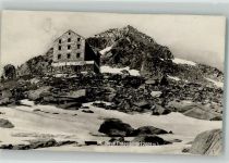 Neue Prager Hütte 1931 Foto AK Hüttenstempel