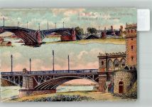 Warschau Warszawa - Brücke vor und nach der Zerstörung