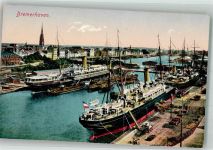 27568 W2850 Bremerhaven Foto AK Hafen