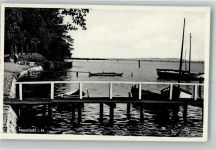 23730 W2430 Neustadt in Holstein 1935 Foto AK Anlegestelle am Neustädter Binnenwasser