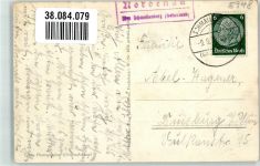 57392 W5948 Nordenau 1939 Gebrauchsspuren Landpost