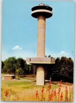 37127 W3402 Dransfeld Foto AK Gaußturm auf dem Hohen Hagen
