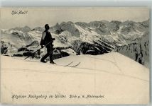 Ski Heil Allgäuer Hochgebirge Blick g. d. Mädelgabel Wintersport