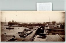 Port Said Foto AK Hafen Rue de la Compganie du Canal