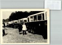 Reisende vor einer Buskolonne Omnibus Privatfoto KEINE AK