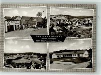 65366 W6222 Stephanshausen Foto AK DEA Tankstelle Oberbachstraße 18 und Freiwillige Feuerwehr Fotograf Otto Meckel