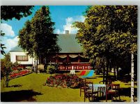 56593 W5453 Güllesheim Foto AK Pension Cafe am Walde Garten