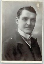 Portrait von Rudolf Seibold Opernsänger 1917 Gebrauchsspuren