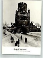 39576 O3500 Stendal Foto AK Uenglinger Tor Winter Weihnachten