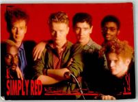Portrait der Musikgruppe Simply Red Rock / Pop Foto AK