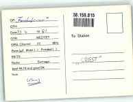 W8900 Augsburg , Bay CB-Station Crest VI Stamperlheini Qsl-Karte