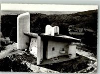 Ronchamp Kapelle de Notre-Dame du Haut von Le Corbusier Architekt Foto AK