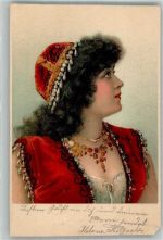 Frau Eckschaden Zigeuner 1900 Gebrauchsspuren