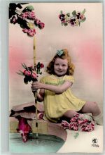 Kind Blumen Fisch