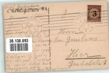 Kreuth Bad 1923 - mit St. Leonhard Kirche Blauberg und Halserspitze Verlag August Zerle Nr. 8466 Maschinenstempel