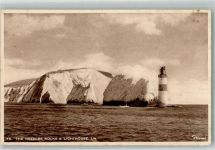 Isle of Wight Foto AK Leuchtturm The Needles Rocks