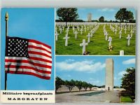 6269 Margraten 1976 Foto AK Kriegerdenkmal Militärfriedhof Amerikanische Flagge