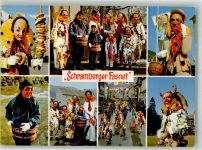 78144 W7230 Schramberg Gebrauchsspuren Fasnet Tracht Narren Mittelbug