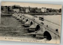 44000 Nantes Foto AK Le Pont de la Madeleine Straßenbahn