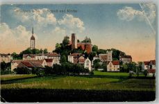 01833 O8350 Stolpen 1915 Gebrauchsspuren Schloss Kirche