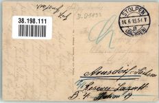01833 O8350 Stolpen 1915 Gebrauchsspuren Schloss Kirche