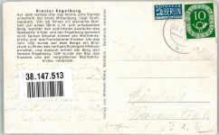 63920 W8766 Großheubach Künstlerkarte Schwalbe über Kloster Engelberg Notopfermarke