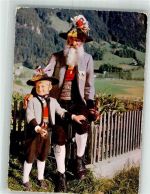 Tracht Mann Kind Zillertal Trachten Österreich Foto AK
