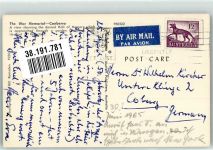 Canberra 1965 Foto AK Kriegerdenkmal Luftpost