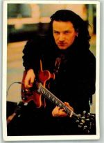 Portrait des Sängers Bono mit Gitarre Rock / Pop FOTO KEINE AK
