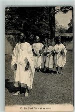 Ein Foula Häuptling u. sein Gefolge Schwarzafrikaner