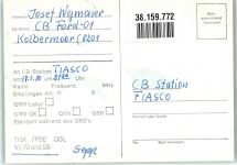 W8208 Kolbermoor CB-Station Ford-01 Qsl-Karte
