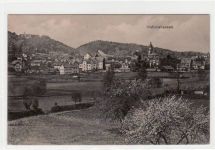 Waltershausen i. Thür. Totalansicht Kirche gelaufen 1913. Gute Erhaltung.