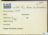 27472 W2190 Döse FOTO KEINE AK Foto montiert auf Karton Strandhaus baden
