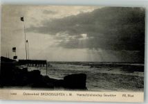 18225 O2565 Brunshaupten Kühlungsborn, Ostseebad 1924 - Heraufziehendes Gewitter über der Ostsee