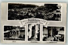 64658 W6145 Winterkasten Foto AK Gasthaus Kaiserturm