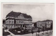 Fotokarte von Gotha. Partie Schloßhotel ungelaufen Top Erhaltung.